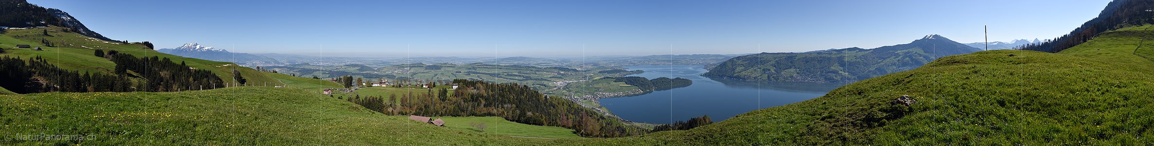 P017631: Panoramafoto Blick von der Seebodenalp über das Schweizer Mittelland