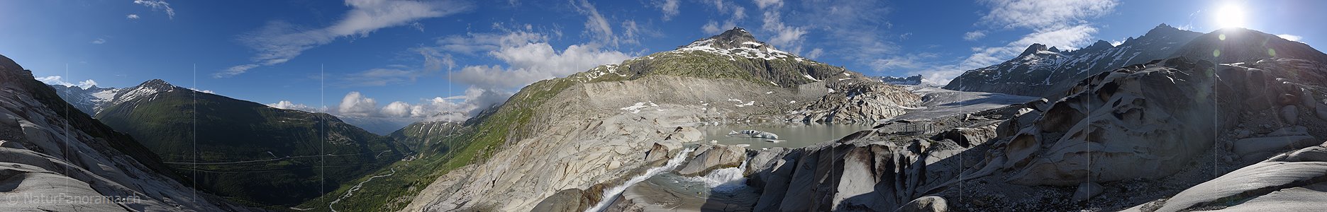 P018082: 360° Panoramafoto Rhonegletscher (Stand 7.2016)
