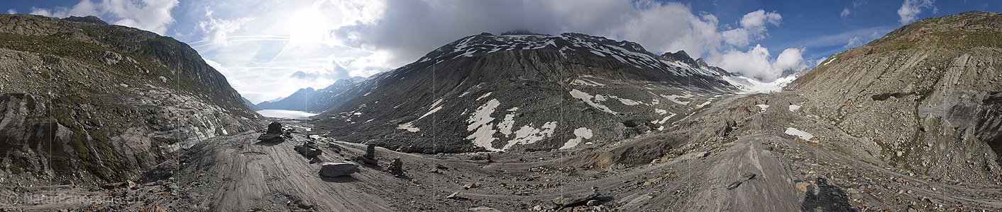 P018131: 360° Panoramafoto Oberaargletscher (Stand 7.2016)