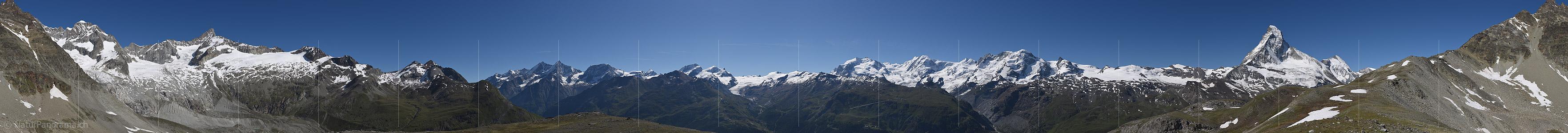 P018192b: 360° Panoramafoto Zermatter Bergwelt