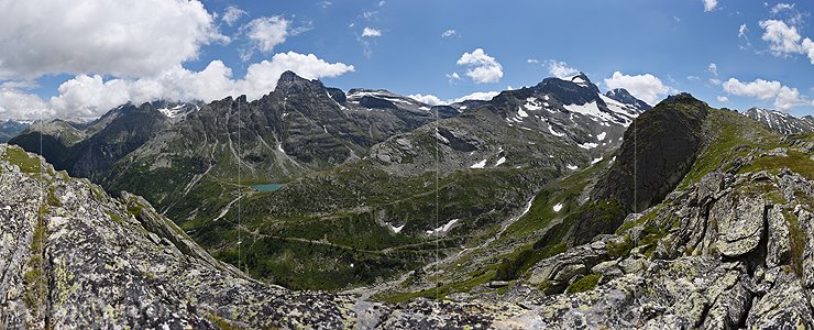 P018305: Panoramafoto Chummibort und Helsenhorn vom Sickeregale