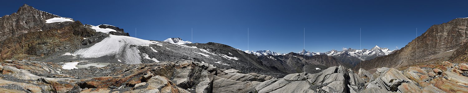 P018363: 360° Panoramafoto Alphubelgletscher (Stand 8.2016)