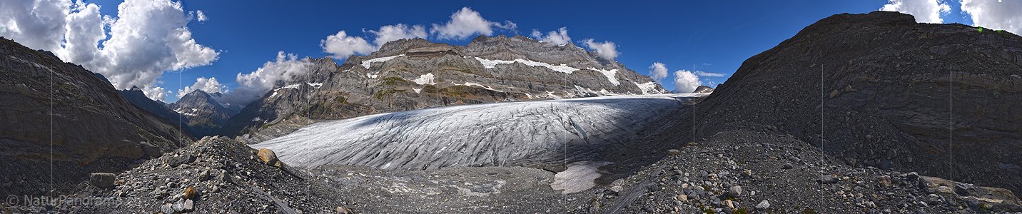 P018580: 360° Panoramafoto Alpetligletscher / Kanderfirn (Stand 9.2016)