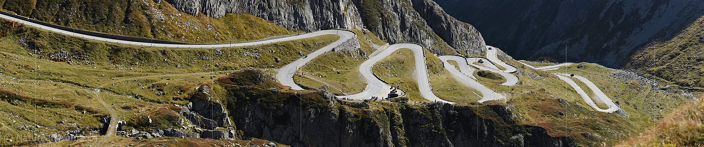 P018648: Panoramafoto Tremola (Gotthardpass)