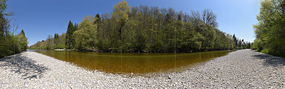 P019618: Gigapixel panorama photo River and spring forest