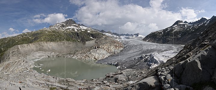 P019968: 360° Panoramafoto Rhonegletscher (Stand: 6.2017)