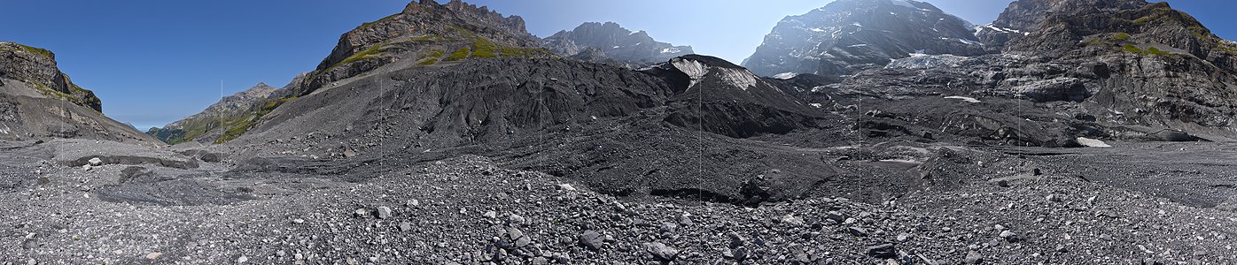P022066: 360° Panoramafoto Gamchigletscher (Stand 8.2018)