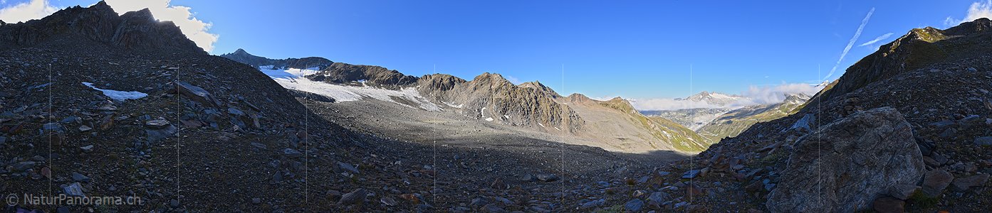 P022072: 360° Panoramafoto Muttgletscher (Stand 8.2018)