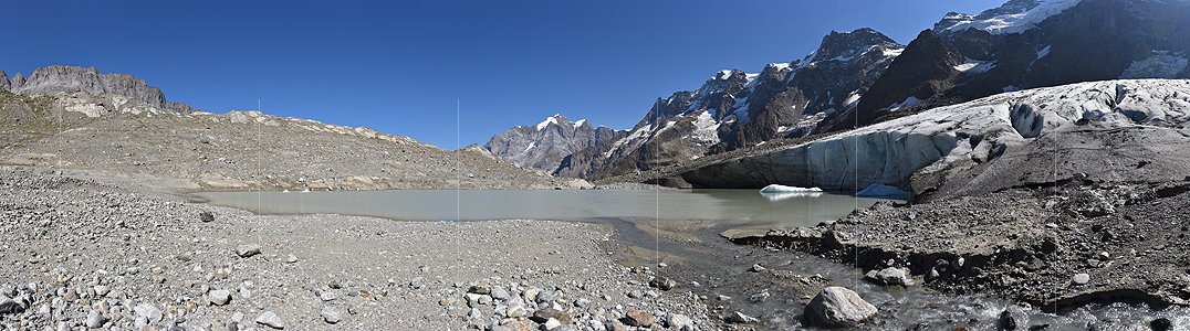 P022301: Panoramafoto Randglazieler See (Gletschersee)