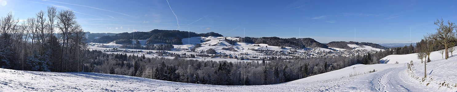 P022768: Panoramafoto Winterlandschaft im Emmental