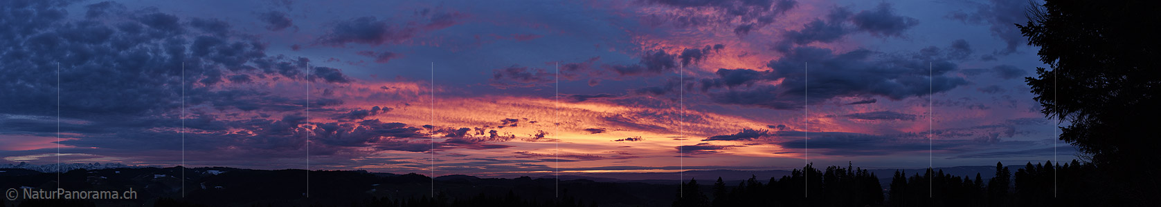P022903: Panorama photo Dramatic evening sky