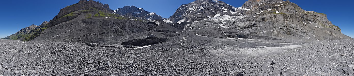 P023123: 360° Panoramafoto Gamchigletscher (Stand 6.2019)