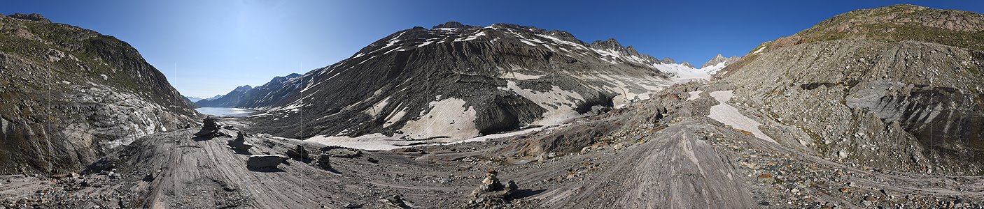 P023211: 360° Panoramafoto Oberaargletscher (Stand 7.2019)