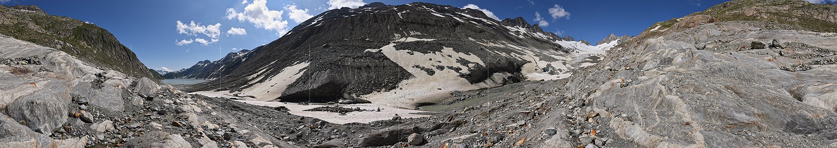 P023221: 360° Panoramafoto Oberaargletscher (Stand 7.2019)