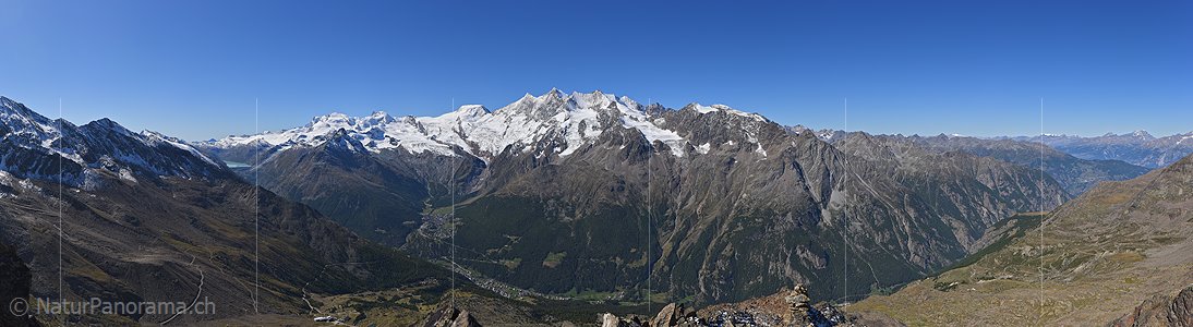 P023677: Panoramafoto Mischabel und Saastal