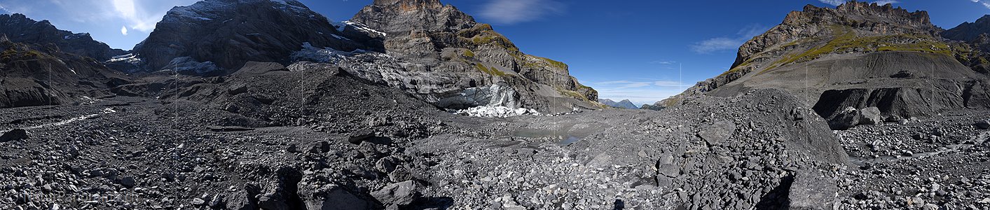 P023788: 360° Panoramafoto Gamchigletscher (Stand 9.2019)