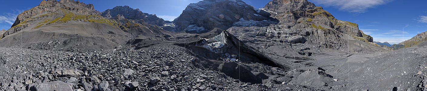 P023793: 360° Panoramafoto Gamchigletscher (Stand 9.2019)