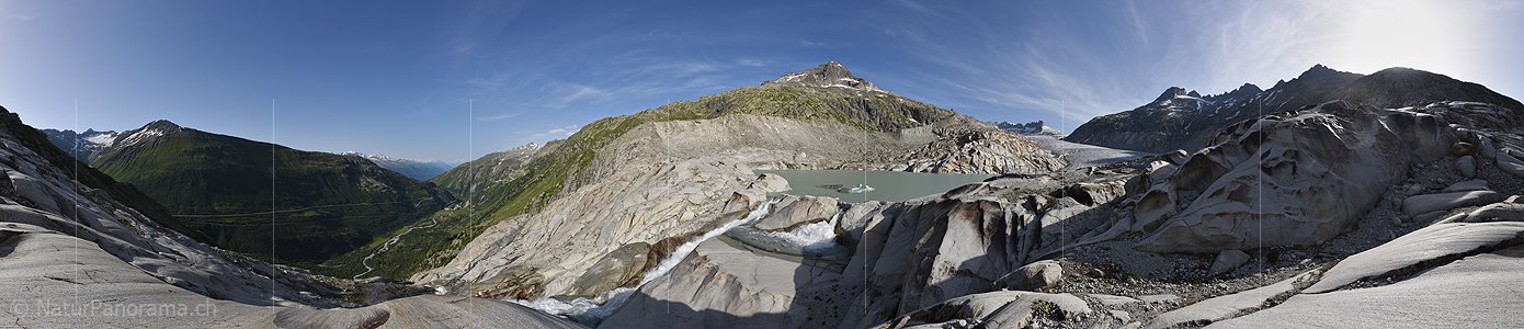 P024151: 360° Panoramafoto Rhonegletscher (Stand 7.2020)