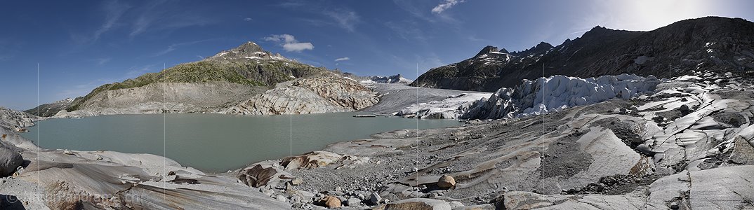 P024156a: Panoramafoto Rhonegletscher (Stand 7.2020)