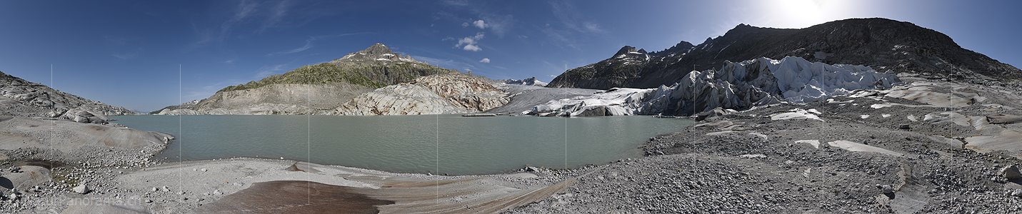 P024157: 360° Panoramafoto Rhonegletscher (Stand 7.2020)