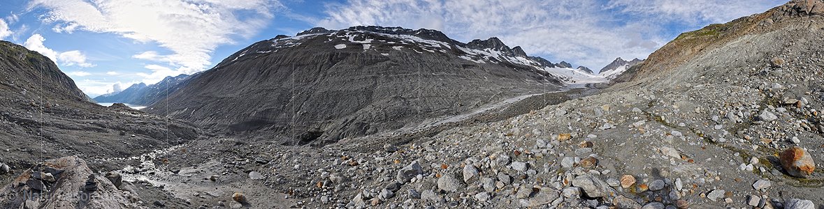P024196a: Panoramafoto Oberaargletscher (Stand 7.2020)