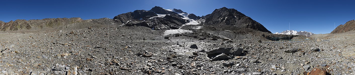 P024406: 360° Panoramafoto Grüebugletscher (Stand 8.2020)