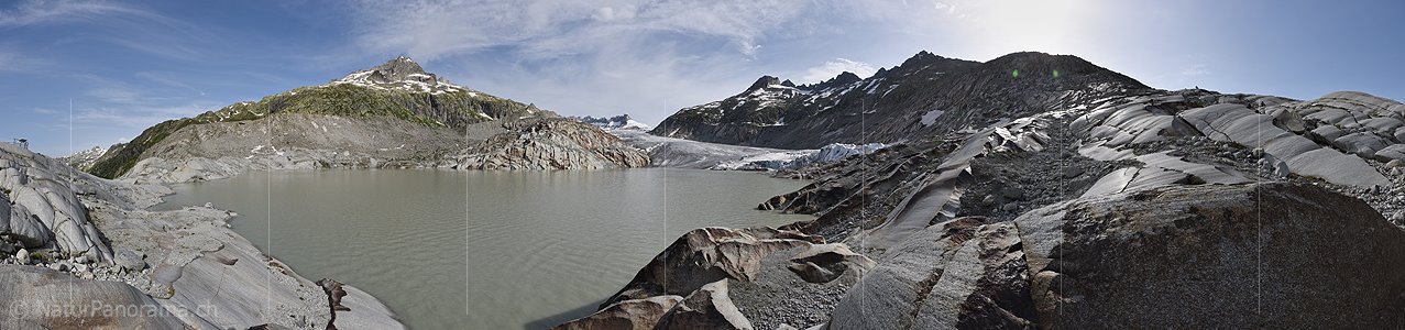 P025146a: 360° Panoramafoto Rhonegletscher (Stand 7.2021)