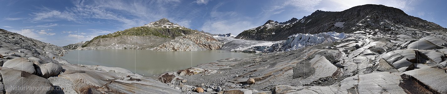 P025149: 360° Panoramic photo Rhone glacier (Date 7.2021)