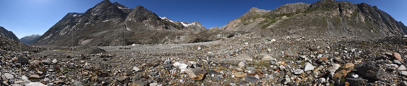 P025165: 360° Panoramafoto Unteraargletscher (Stand 7.2021)