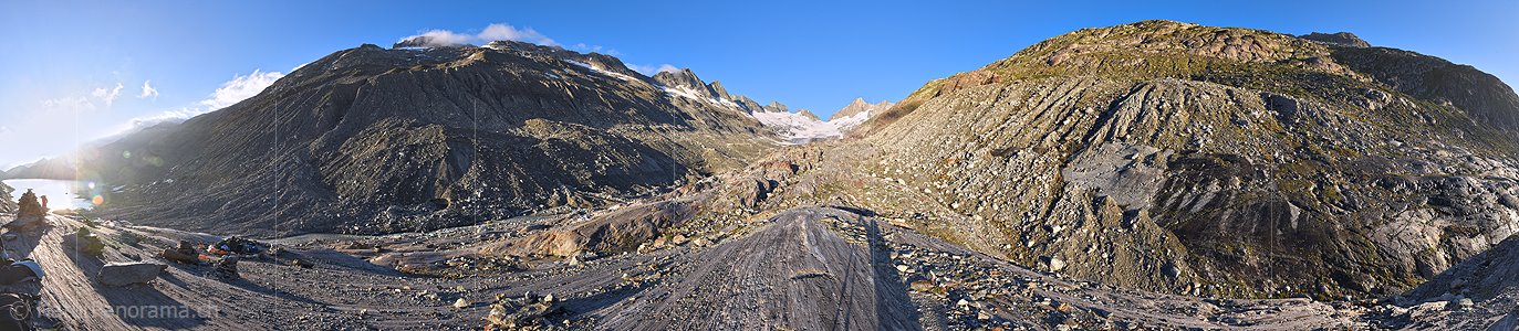 P025341: 360° Panoramafoto Oberaargletscher (Stand 8.2021)
