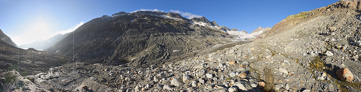 P025344a: Panoramafoto Oberaargletscher (Stand 8.2021)