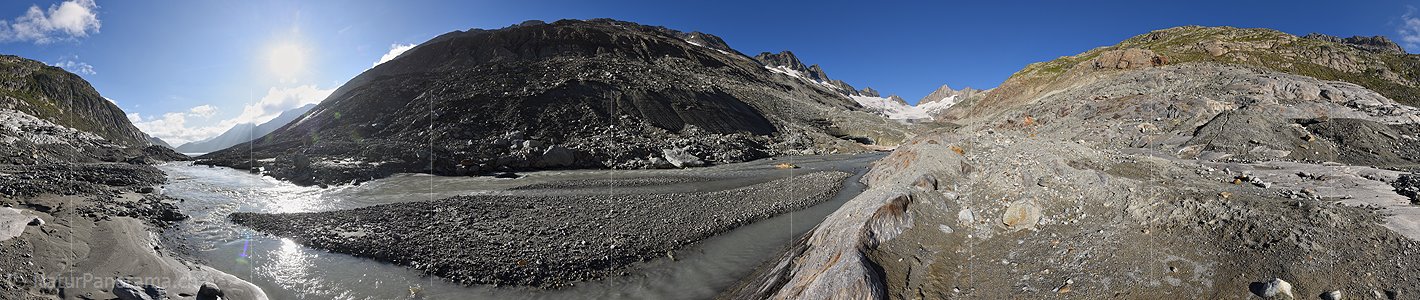 P025347: 360° Panoramafoto Oberaargletscher (Stand 8.2021)