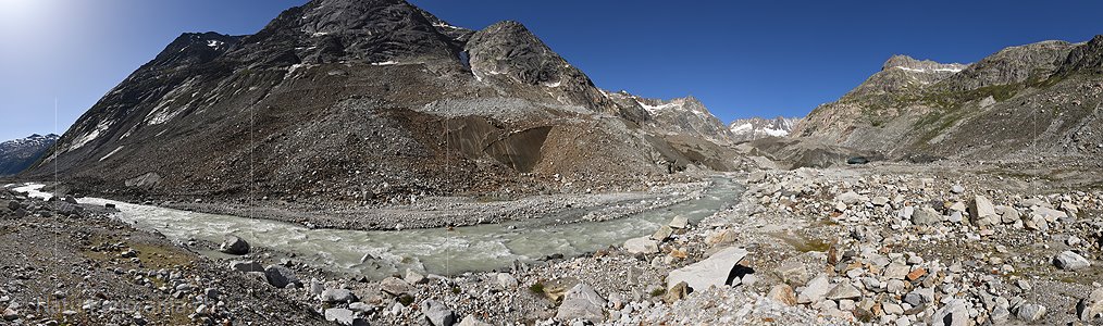 P025743a: Panoramafoto Unteraargletscher (Stand 6.2022)