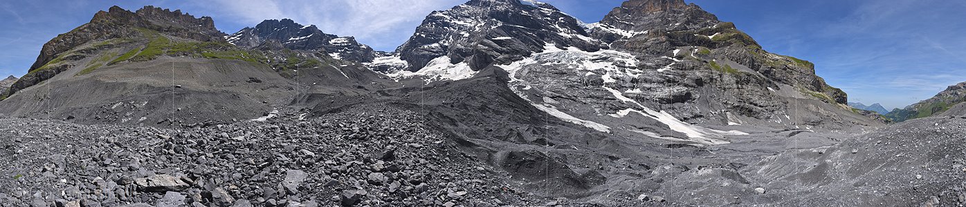 P025794: 360° Panoramafoto Gamchigletscher (Stand 6.2022)