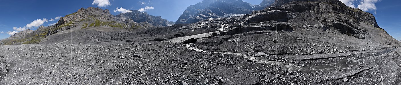 P026083: 360° Panoramafoto Gamchigletscher (Stand 8.2022)