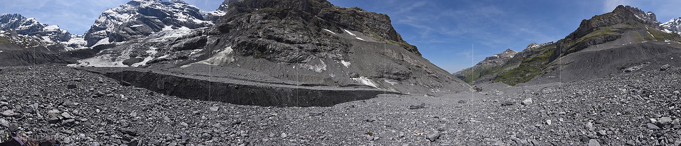 P026350: 360° Panoramafoto Gamchigletscher (Stand 6.2023)