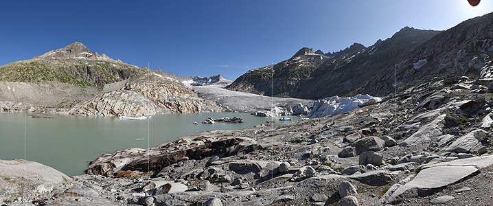 P026451a: Panoramafoto Rhonegletscher (Stand 7.2023)