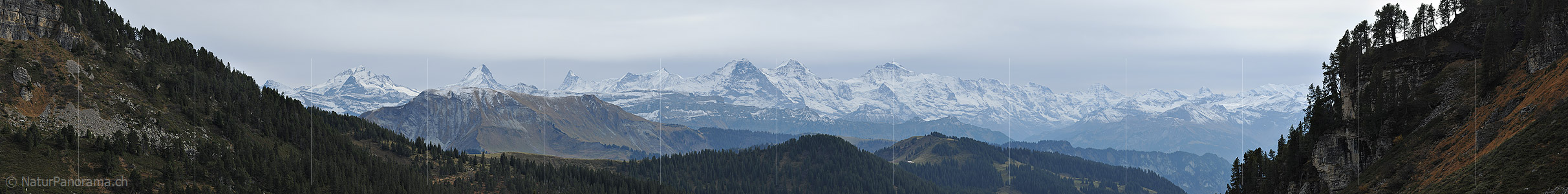 P013903a: Panorama Bergkette der Berner Alpen