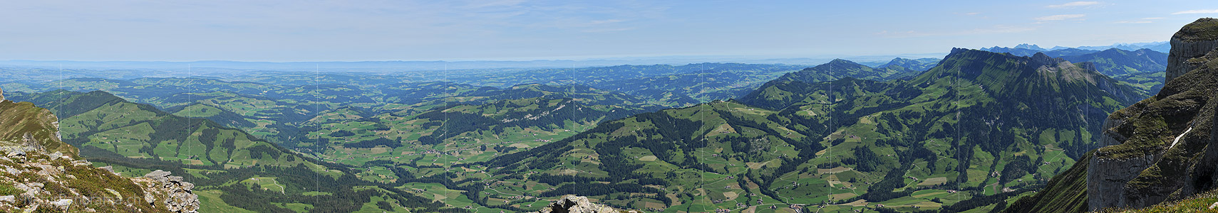 P005154a: Panoramafoto Blick über das Emmental