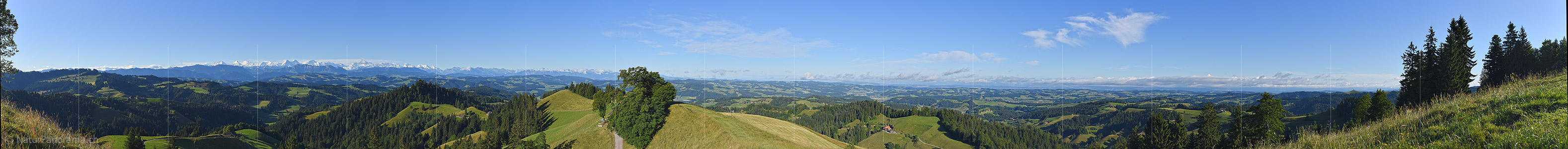 P020031: Panoramafoto Emmentaler Hügellandschaft und Berner Alpen