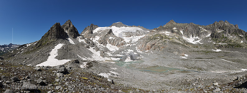 P023350: Panoramafoto Tiefengletscher und Galenstock