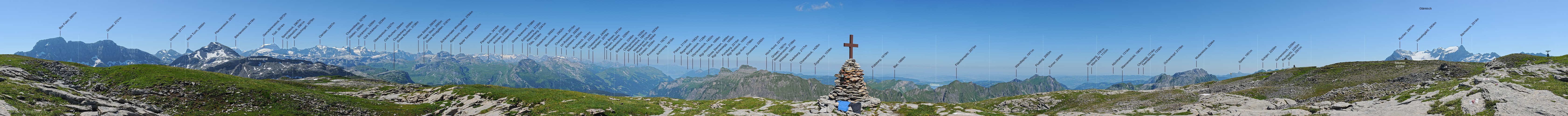 P007856a: 360° Gipfelpanorama Silberen