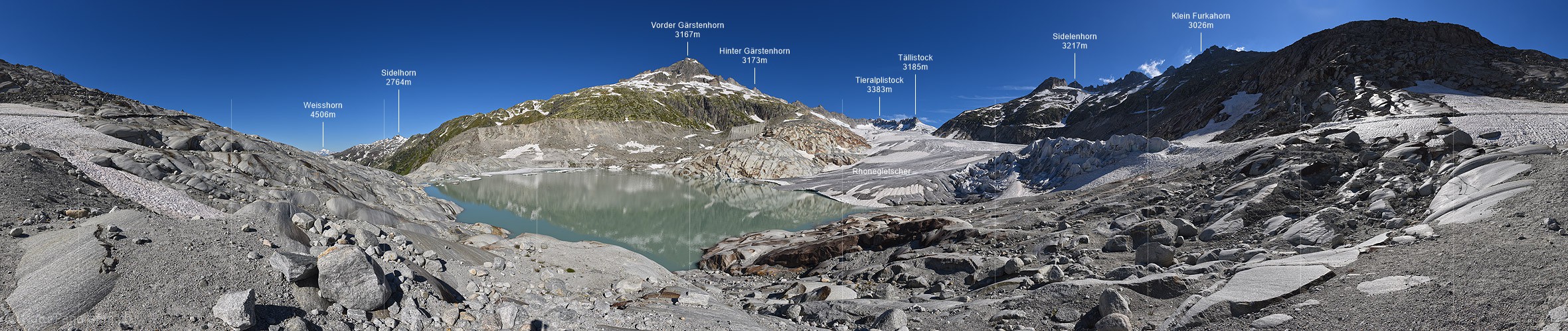 P021613: 360° Panoramafoto Rhonegletscher (Stand 6.2018)