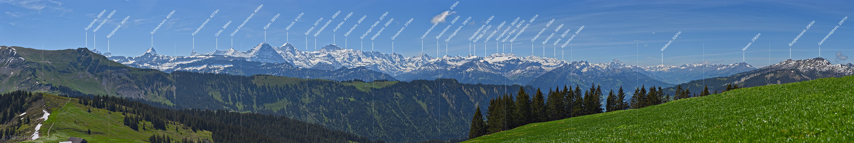 P017954a: Gigapixel Panoramafoto der Berner Alpen