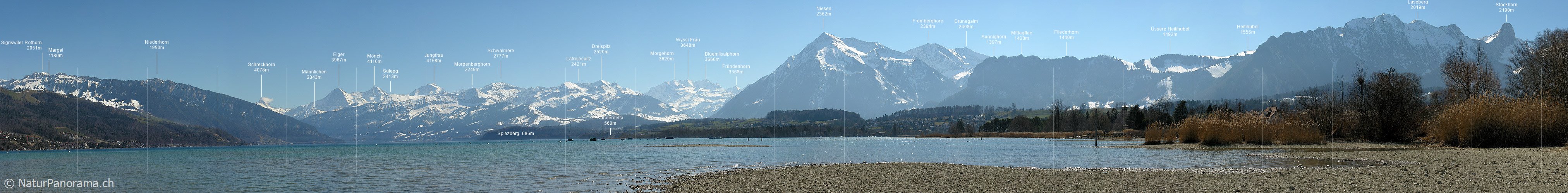 P000006: Panorama Thunersee mit Berner Alpen und Niesen