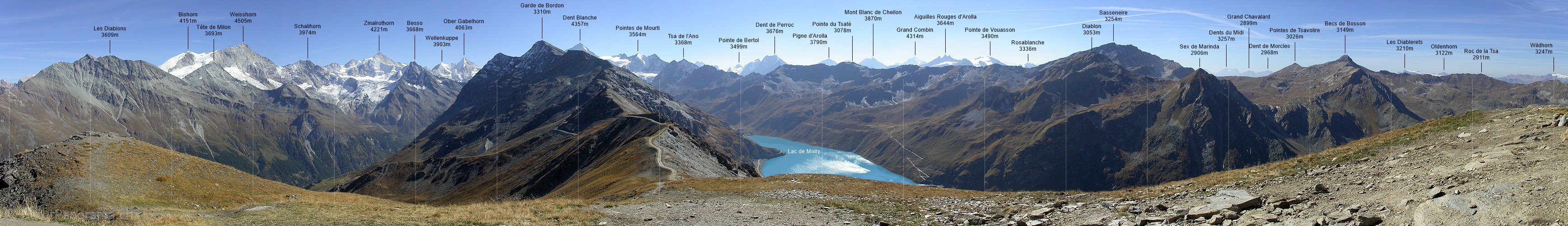 P000023: Panorama Corne de Sorebois, Zinal