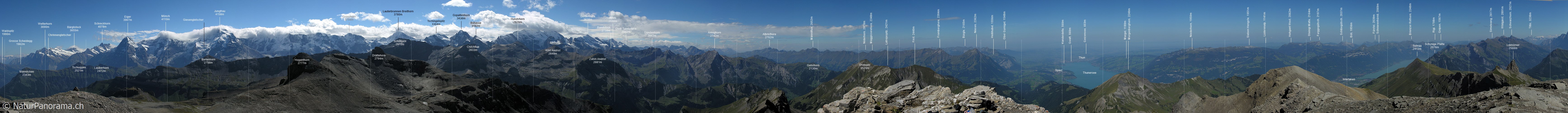 P000431: Gipfelpanorama Schwalmere, Berner Oberland