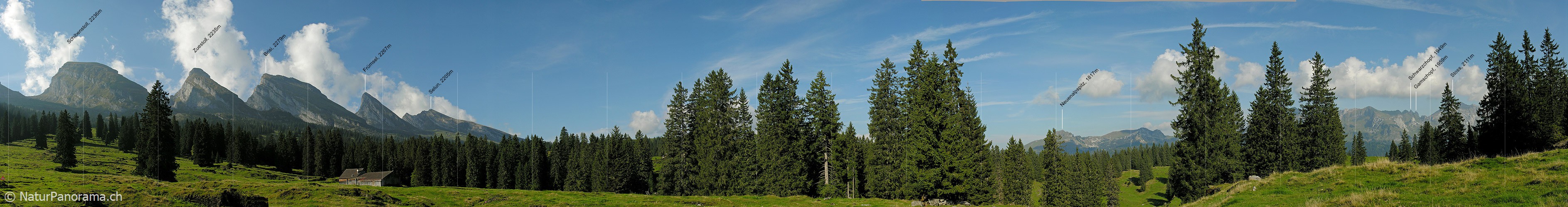 P000461: Panoramabild Churfirsten, Toggenburg