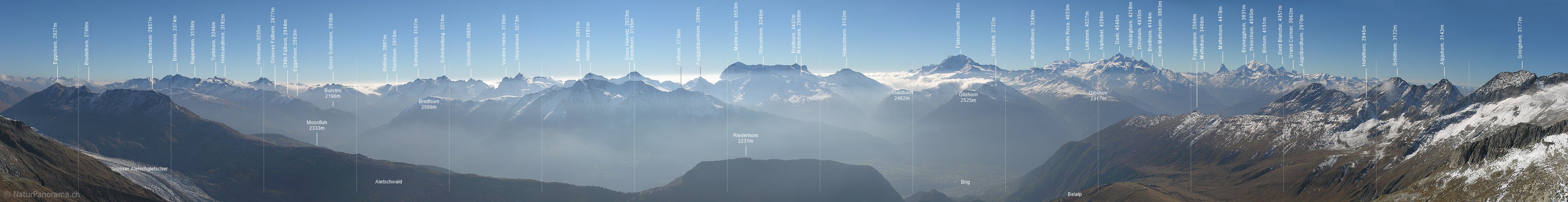 P000517: Gipfelpanorama Sparrhorn, Belalp