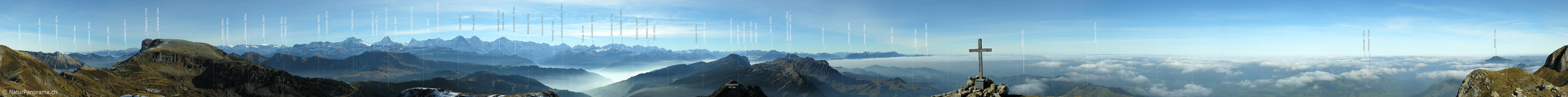 P000623: Gipfelpanoramafoto Hohgant West